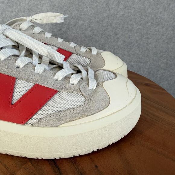 ✨ New Balance CT302 Platform Sneakers ✨ Womens 6 White Red - Picture 7 of 16